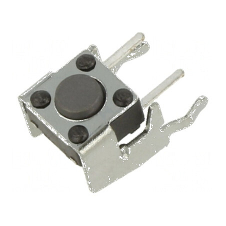 Microîntrerupător TACT SPST-NO 0,05A/12VDC Poz: 2 THT fără 2N | Electronic-mag.ro | Componente Electronice