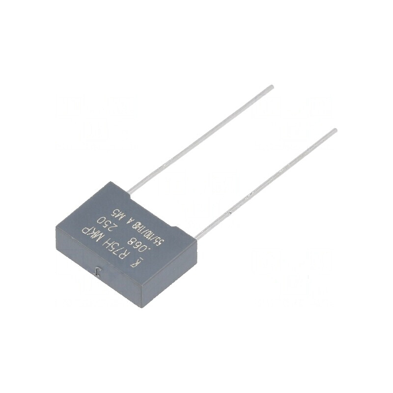 Condensator polipropilenă R75 68nF 13x4x9mm THT ±5% 10mm | Electronic-mag.ro | Componente Electronice Condensator polipropilenă R75 68nF 13x4x9mm THT ±5% 10mm | Electronic-mag.ro | Componente Electronice