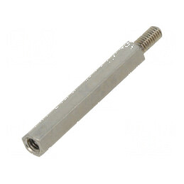 Piuliță distanțieră filetată hexagonală M2,5, 25mm | Electronic-mag.ro | Componente Electronice