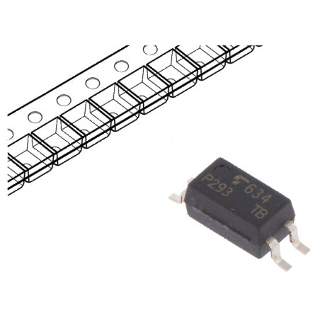 Optocuplor SMD cu 1 Canal, 3,75kV Izolatie, 80V Uce, SO4 | Electronic-mag.ro | Componente Electronice
