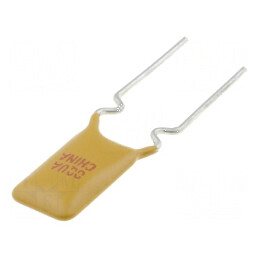 Siguranţă polimerică PTC 1,1A 7,4x14,2mm 5mm pentru protecţie electrică | Electronic-mag.ro | Componente Electronice