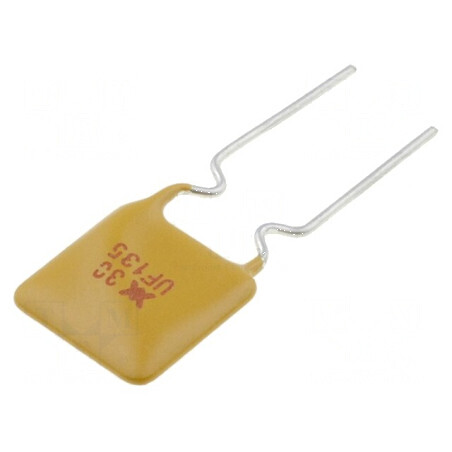 Siguranţă polimerică PTC 1,35A 8,9x13,5mm 5mm pentru protecţie electrică | Electronic-mag.ro | Componente Electronice