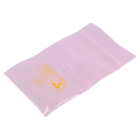 Pungă de protecție ESD 125mm x 75mm, 75um, polietilenă | Electronic-mag.ro | Componente Electronice