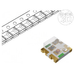 LED SMD 0606 Verde/Roșu 1,5x1,6x0,7mm 150° 2÷2,2V 20mA pentru Iluminat Decorativ | Electronic-mag.ro | Componente Electronice