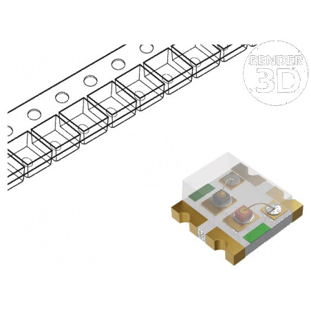 LED SMD 0606 Verde/Roșu 1,5x1,6x0,7mm 150° 2÷2,2V 20mA pentru Iluminat Decorativ | Electronic-mag.ro | Componente Electronice