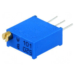 Potenţiometru multitură 100Ω 500mW THT ±10% pentru montaj | Electronic-mag.ro | Componente Electronice