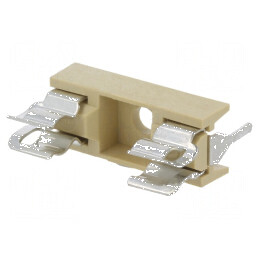 Clemă siguranţe cilindrice THT 5x20mm 6,3A UL94V-1 pentru temperaturi între -30 şi 85°C | Electronic-mag.ro | Componente Electronice