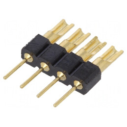 Adaptor conector şiruri pini 4 PIN 2,54mm THT pentru lipire | Electronic-mag.ro | Componente Electronice