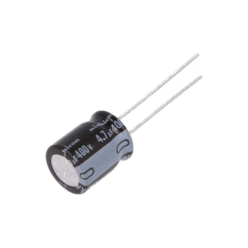 Condensator electrolitic THT 4,7uF 400VDC Ø10x12,5mm ±20% pentru circuite electrice | Electronic-mag.ro | Componente Electronice Condensator electrolitic THT 4,7uF 400VDC Ø10x12,5mm ±20% pentru circuite electrice | Electronic-mag.ro | Componente Electronice