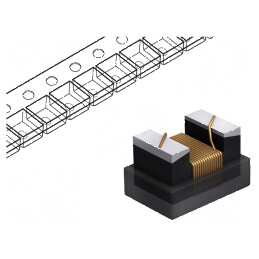 Inductor SMD 0805 12uH 150mA 4,2Ω ftest 7,9MHz ±10% Q18 | Electronic-mag.ro | Componente Electronice