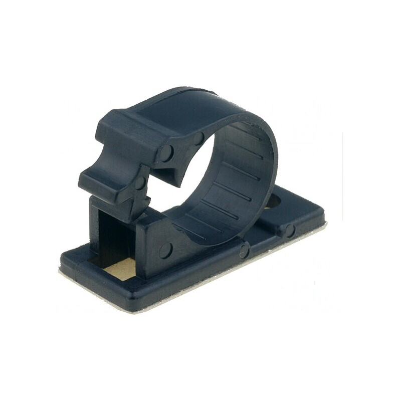 Mâner autoadeziv cu filet 15mm din poliamidă neagră UL94V-2 pentru aplicații industriale | Electronic-mag.ro | Componente Electronice