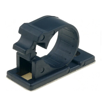 Mâner autoadeziv cu filet 15mm din poliamidă neagră UL94V-2 pentru aplicații industriale | Electronic-mag.ro | Componente Electronice
