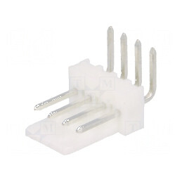 Conector cablu-placă soclu tată KK 254 2,54mm 4 PIN THT 4A | Electronic-mag.ro | Componente Electronice