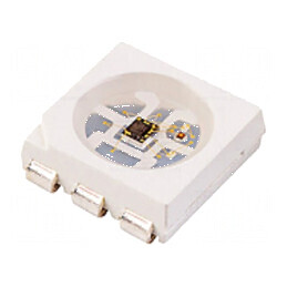 Bec LED SMD 5050 RGB Programabil PLCC6 5x5x1,6mm 120° 20mA | Electronic-mag.ro | Componente Electronice