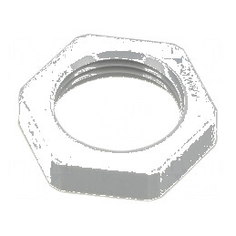 Piuliță M20 din poliamidă 26mm gri cu filet metric și pas 1,5 | Electronic-mag.ro | Componente Electronice