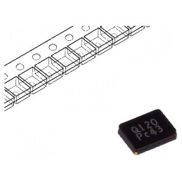 Rezonator cu cuarț 12MHz ±20ppm 18pF SMD 3,2x2,5x0,8mm pentru aplicații electronice | Electronic-mag.ro | Componente Electronice