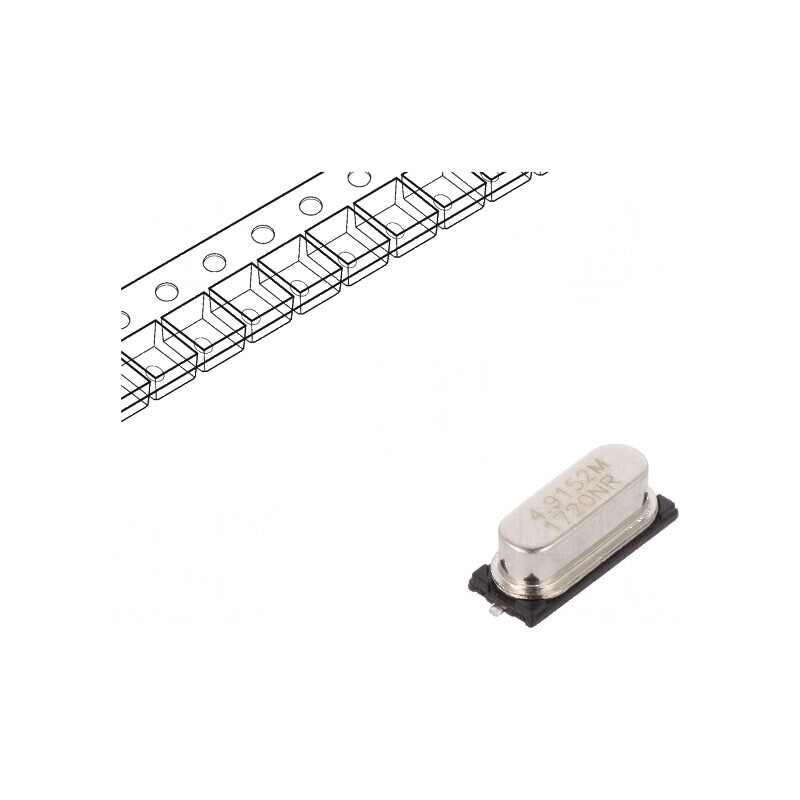 Rezonator cu cuarț SMD HC49SM 4,9152MHz ±30ppm 18pF pentru circuite electronice | Electronic-mag.ro | Componente Electronice Rezonator cu cuarț SMD HC49SM 4,9152MHz ±30ppm 18pF pentru circuite electronice | Electronic-mag.ro | Componente Electronice