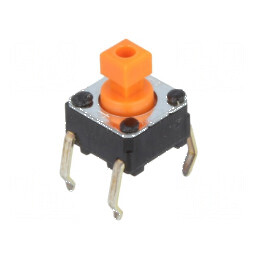 Microîntrerupător TACT SPST-NO 0,05A/24VDC THT fără poziție 2 | Electronic-mag.ro | Componente Electronice