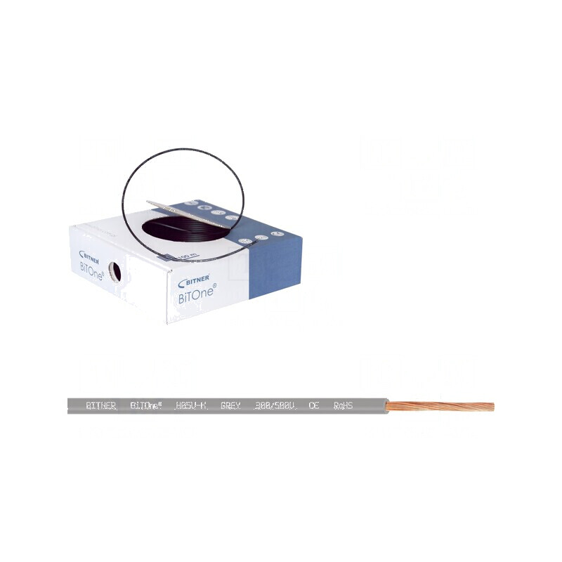 Cablu BiTOne H05V-K 1mm2 PVC gri 300V 500V 100m - Cablu electric de înaltă calitate | Electronic-mag.ro | Componente Electronice Cablu BiTOne H05V-K 1mm2 PVC gri 300V 500V 100m - Cablu electric de înaltă calitate | Electronic-mag.ro | Componente Electronice