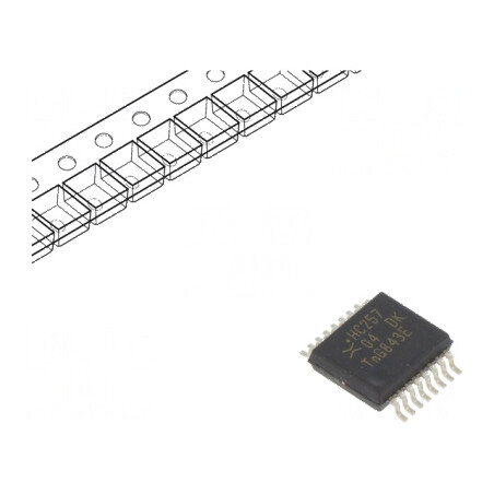 Multiplexor digital IC 4 canale 2 intrări CMOS SMD SSOP16 2-6VDC HC | Electronic-mag.ro | Componente Electronice
