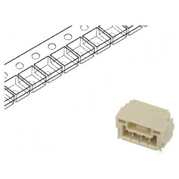 Conector cablu-placă soclu tată 1,25mm PIN 3 fără contacte - accesoriu electronic | Electronic-mag.ro | Componente Electronice