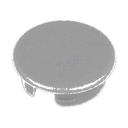 Capac ABS gri rotund cu fixare prin apăsare | Electronic-mag.ro | Componente Electronice