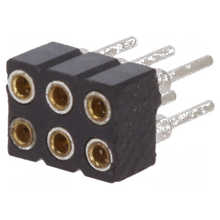 Conector şiruri pini soclu mamă PIN 6 drept 2mm THT 2x3 - Componente electronice | Electronic-mag.ro | Componente Electronice