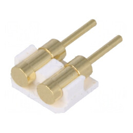 Conector PCB-PCB PIN 2 Aurit SMT Tată pentru Montaj Orizontal pe PCB | Electronic-mag.ro | Componente Electronice