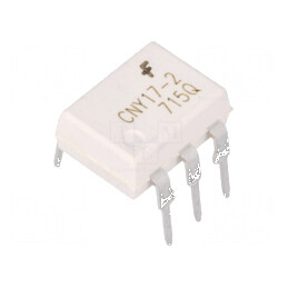 Optocuplor THT CNY17 cu 1 Canal și Ieșire Tranzistori, 4,17kV, DIP6 | Electronic-mag.ro | Componente Electronice