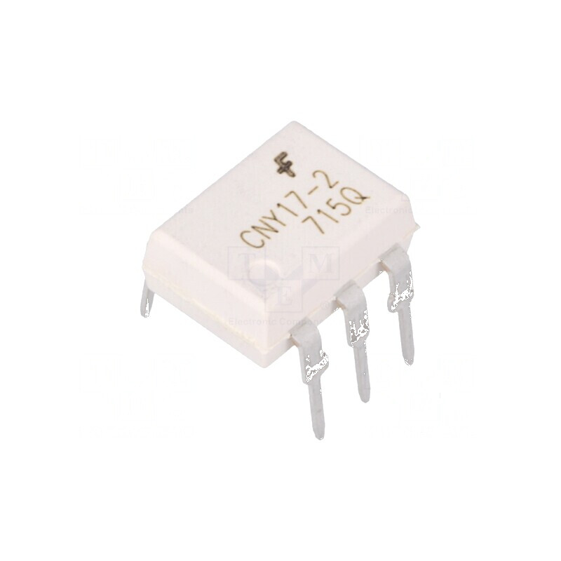 Optocuplor THT CNY17 cu 1 Canal și Ieșire Tranzistori, 4,17kV, DIP6 | Electronic-mag.ro | Componente Electronice