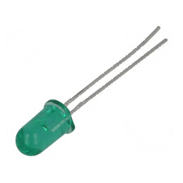 LED 5mm verde 12÷70mcd 24° convex - iluminare eficientă Nr.term: 2 | Electronic-mag.ro | Componente Electronice