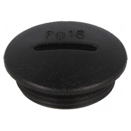 Capac de protecție PG16 IP54 din poliamidă neagră pentru cabluri de 6mm | Electronic-mag.ro | Componente Electronice