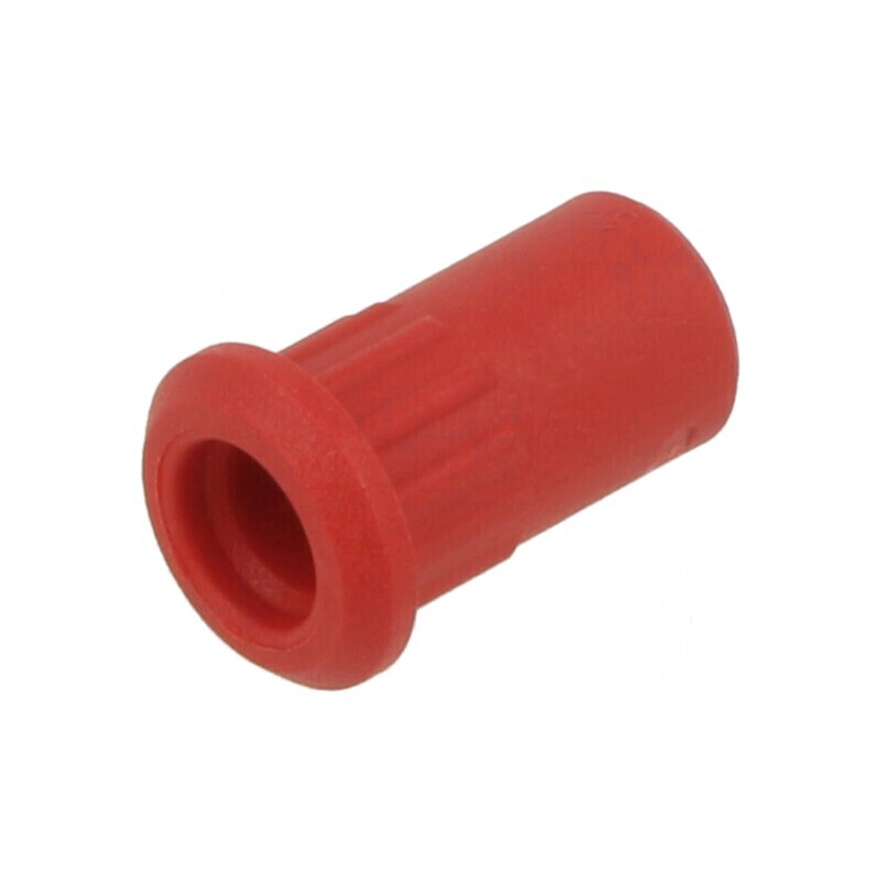 Carcasa roşie 25A 17mm pentru socluri banană - protecţie electrică | Electronic-mag.ro | Componente Electronice