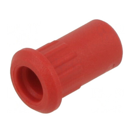 Carcasa roşie 25A 17mm pentru socluri banană - protecţie electrică | Electronic-mag.ro | Componente Electronice