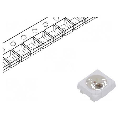 LED SMD 2427 Programabil PLCC4 RGB 2,7x2,4x1,1mm 4,5V-5,5V | Electronic-mag.ro | Componente Electronice