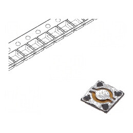 Microîntrerupător TACT SPST 0,02A/15VDC SMT 0,58mm - Pozitie 2 | Electronic-mag.ro | Componente Electronice