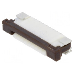 Conector FFC/FPC orizontal 8 pini ZIF SMT 50V 0,4A cositorit | Electronic-mag.ro | Componente Electronice