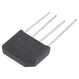 Punte redresoare monofazată Urmax 50V 4A 125A pentru aplicații electrice | Electronic-mag.ro | Componente Electronice