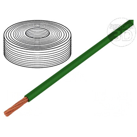 Cablu electric LifY 1x0,25mm2 litat Cu PVC verde 300V -15÷80°C | Electronic-mag.ro | Componente Electronice