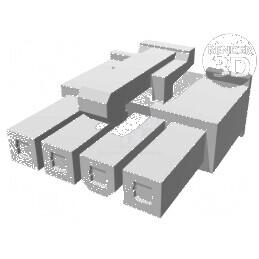 Conector cablu-cablu/PCB mufă mamă Mini-Fit Jr 4,2mm 4 pini | Electronic-mag.ro | Componente Electronice