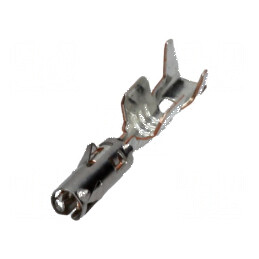 Pin mamă cositorit 1,5mm pentru cabluri 1÷2mm² CMC tăiat din rolă crimpat | Electronic-mag.ro | Componente Electronice