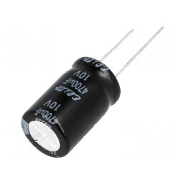 Condensator electrolitic THT 4700uF 10V 16x25mm ±20% | Electronic-mag.ro | Componente Electronice