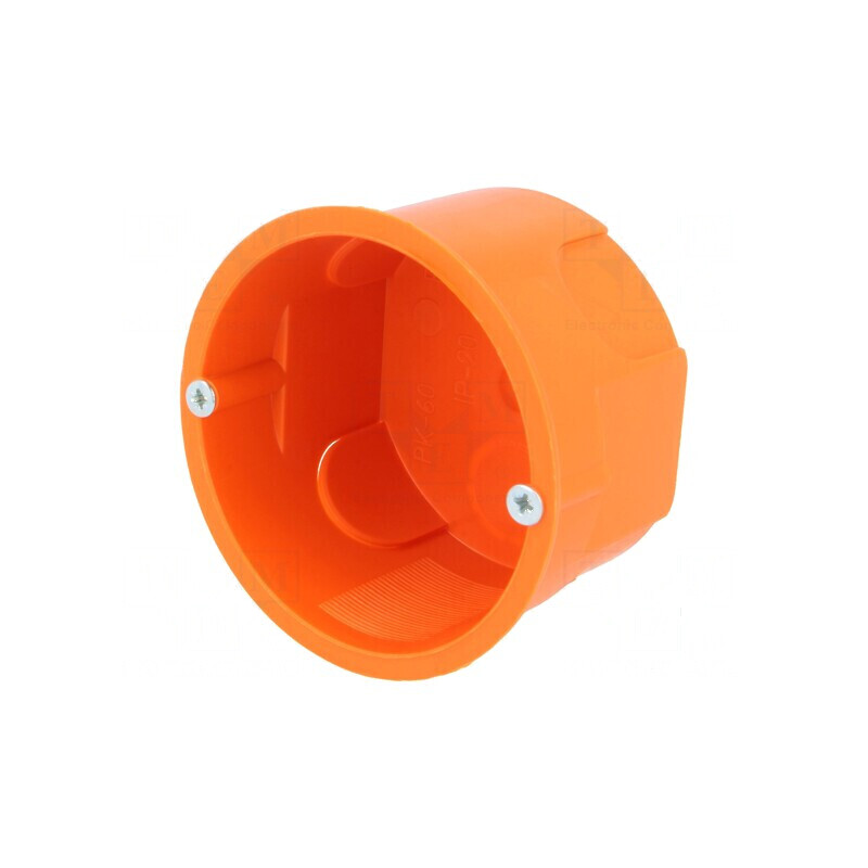 Carcasă doză electrică în perete Ø 60mm Z 40mm IP30 PK60 lux | Electronic-mag.ro | Componente Electronice
