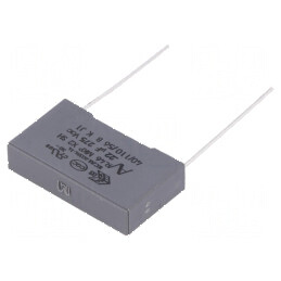 Condensator polipropilenă X2 R46 220nF 26,5x6x15mm THT - componentă electronică de calitate | Electronic-mag.ro | Componente Electronice