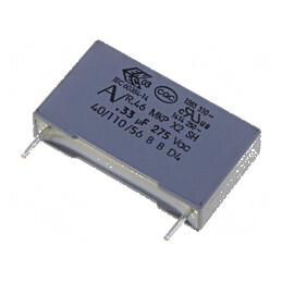 Condensator polipropilenă X2 R46 330nF 26,5x6x15mm THT pentru aplicații electrice | Electronic-mag.ro | Componente Electronice