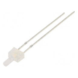 LED 2mm alb cald 3000K 500÷750mcd 90° plat | Electronic-mag.ro | Componente Electronice