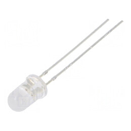 LED 5mm portocalie 1560-2180mcd 100° convexă pentru iluminat | Electronic-mag.ro | Componente Electronice