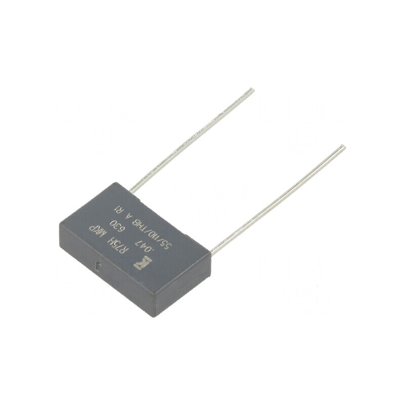 Condensator polipropilenă R75 47nF THT ±5% 18x5x11mm 15mm | Electronic-mag.ro | Componente Electronice