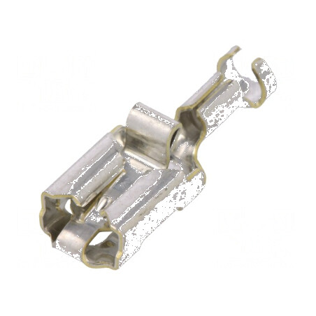 Terminal plat 6,3mm mamă 0,8mm pentru cablu 0,8÷2mm2 - crimpat | Electronic-mag.ro | Componente Electronice
