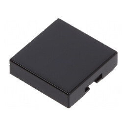 Capişon negru UB 12x12x3mm pentru protecţie şi finisare | Electronic-mag.ro | Componente Electronice
